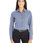 Women's CrownLux Performance® Tonal Mini Check Woven Dress Shirt